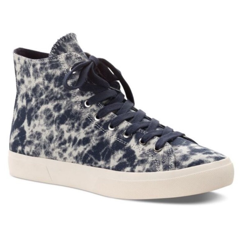 NWT SUN STONE Mens Navy Tie Dye Comfort Mesa Round Toe Lace-Up‎ Sneakers Shoes